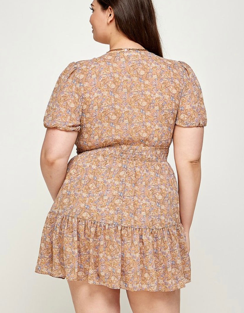 Mini floral dress